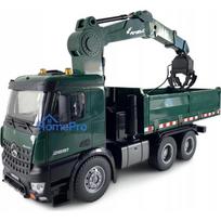 Amewi AMEWI Mercedes-Benz Arocs licencēts krāna kravas auto ar pašizgāzēju RTR green