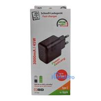 2GO Charger 45W 2-Port 2x USB-C Black