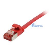 Synergy21 patch cable RJ45, CAT6 250Mhz, 10m red, FTP(U / FTP), TPE(Superflex), flat