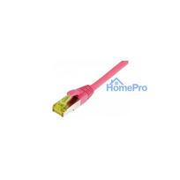 Synergy21 patch cable RJ45, CAT6A 500Mhz, 7.5m, magenta, S-STP(S / FTP), TPE / LSZH(Ultraflex), AWG26, with CAT7 raw cab