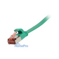 Synergy21 patch cable RJ45, CAT6 250Mhz, 0.15m green, FTP(U / FTP), TPE(Superflex), flat