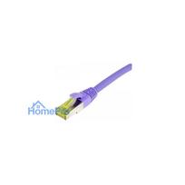 Synergy21 patch cable RJ45, CAT6A 500Mhz, 10m, purple, S-STP(S / FTP), TPE / LSZH(Ultraflex), AWG26, with CAT7 raw cable