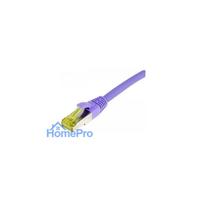 Synergy21 patch cable RJ45, CAT6A 500Mhz, 5m, purple, S-STP(S / FTP), TPE / LSZH(Ultraflex), AWG26, with CAT7 raw cable,