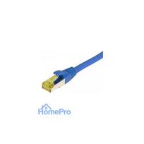 Synergy21 patch cable RJ45, CAT6A 500Mhz, 0.25m, blue, S-STP(S / FTP), TPE / LSZH(Ultraflex), AWG26, with CAT7 raw cable