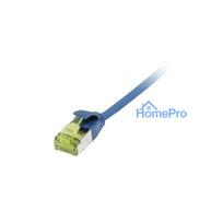 Synergy21 patch cable RJ45, CAT6A 500Mhz, 2m, blue, U / FTP, slimline round d 3.8mm, TPE / LSZH (Superflex), AWG32, with
