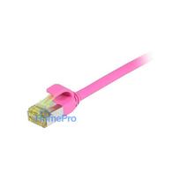 Synergy21 patch cable RJ45, CAT6A 500Mhz, 2m, magenta, S-STP(S / FTP), slimline round d 4.5mm, TPE / LSZH(Superflex), AW