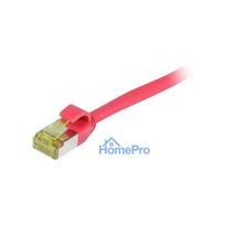 Synergy21 patch cable RJ45, CAT6A 500Mhz, 2m, red, S-STP(S / FTP), slimline round d 4.5mm, TPE / LSZH(Superflex), AWG28,
