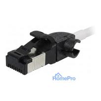 Synergy21 RJ45 patch cable, CAT6A 500MHz, 7.5m, white, S/FTP, slimline round 4.5mm diameter, TPE/LSZH (Superflex), AWG28