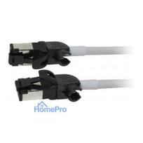 Synergy21 RJ45 patch cable, CAT6A 500MHz, 2m, grey, S/FTP, slimline round d 4.5mm, TPE/LSZH (Superflex), AWG28, with CAT
