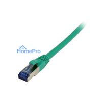 Synergy21 patch cable RJ45, CAT6A 500Mhz, 5m, green, S-STP(S / FTP), TPE / LSZH(Superflex), AWG26,