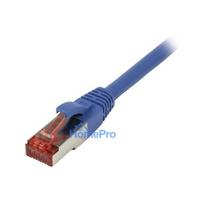 Synergy21 patch cable RJ45, CAT6 250Mhz, 0.5m blue, S-STP(S / FTP), TPE / LSZH(Superflex)