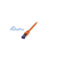 Synergy21 patch cable RJ45, CAT6A 500Mhz, 0.5m, orange, S-STP(S / FTP), TPE / LSZH(Superflex), AWG26,