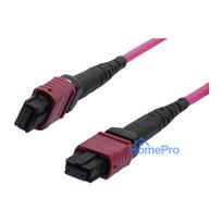 Synergy21 Fiber Optic MTP® Female Patch Cable OM4 LowLoss(ELite), 12 Fibers, Type B Crossed, Heather Violet, 10m