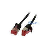 Synergy21 patch cable RJ45, CAT6 250Mhz, 7.5m black, U / FTP, slimline round d 3.6mm,