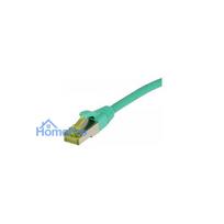 Synergy21 patch cable RJ45, CAT6A 500Mhz, 1.5m, green, S-STP(S / FTP), TPE / LSZH(Ultraflex), AWG26, with CAT7 raw cable
