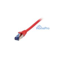 Synergy21 patch cable RJ45, CAT6A 500Mhz, 0.15m, red, S-STP(S / FTP), TPE / LSZH(Superflex), AWG26,