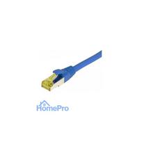 Synergy21 patch cable RJ45, CAT6A 500Mhz, 10m, blue, S-STP(S / FTP), TPE / LSZH(Ultraflex), AWG26, with CAT7 raw cable,