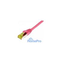 Synergy21 patch cable RJ45, CAT6A 500Mhz, 0.5m, magenta, S-STP(S / FTP), TPE / LSZH(Ultraflex), AWG26, with CAT7 raw cab