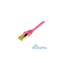 Synergy21 patch cable RJ45, CAT6A 500Mhz, 0.25m, magenta, S-STP(S / FTP), TPE / LSZH(Ultraflex), AWG26, with CAT7 raw ca