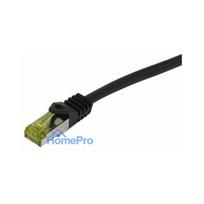 Synergy21 patch cable RJ45, CAT6A 500Mhz, 1.5m, black, S-STP(S / FTP), PUR Indoor / Outdoor / Indu (UV / Water / oil / -
