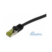 Synergy21 patch cable RJ45, CAT6A 500Mhz, 2m, black, S-STP(S / FTP), PUR Indoor / Outdoor / Indu (UV / Water / oil / -re