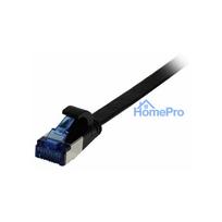 Synergy21 patch cable RJ45, CAT6A 500Mhz, 2m, black, U / FTP, flat, TPE (Superflex), AWG32,