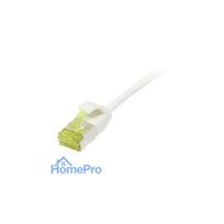 Synergy21 patch cable RJ45, CAT6A 500Mhz, 7.5m, white, U / FTP, slimline round d 3.8mm, TPE / LSZH (Superflex), AWG32, w