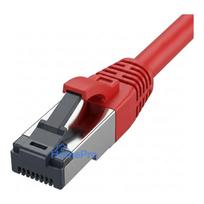 Synergy21 patch cable RJ45, CAT8.1 2000Mhz, 0.15m, red, S-STP(S / FTP), TPE / LSZH(SuperFlex), AWG26,