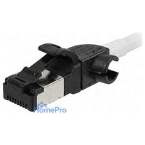 Synergy21 RJ45 patch cable, CAT6A 500MHz, 1.0m, white, S/FTP, slimline round d 4.5mm, TPE/LSZH (Superflex), AWG28, with