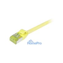 Synergy21 patch cable RJ45, CAT6A 500Mhz, 2m, yellow, S-STP(S / FTP), slimline round d 4.5mm, TPE / LSZH(Superflex), AWG