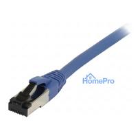 Synergy21 patch cable RJ45, CAT8.1 2000Mhz, 7.5m, blue, S-STP(S / FTP), TPE / LSZH(SuperFlex), AWG26,