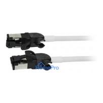 Synergy21 RJ45 patch cable, CAT6A 500MHz, 1.5m, white, S/FTP, slimline round d 4.5mm, TPE/LSZH (Superflex), AWG28, with