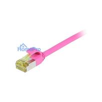 Synergy21 patch cable RJ45, CAT6A 500Mhz, 3m, magenta, S-STP(S / FTP), slimline round d 4.5mm, TPE / LSZH(Superflex), AW