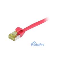 Synergy21 patch cable RJ45, CAT6A 500Mhz, 15m, red, S-STP(S / FTP), slimline round d 4.5mm, TPE / LSZH(Superflex), AWG28
