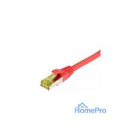 Synergy21 patch cable RJ45, CAT6A 500Mhz, 2m, red, S-STP(S / FTP), TPE / LSZH(Ultraflex), AWG26, with CAT7 raw cable,