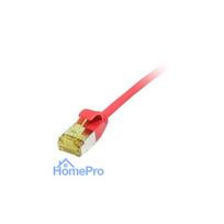 Synergy21 patch cable RJ45, CAT6A 500Mhz, 2m, red, U / FTP, slimline round d 3.8mm, TPE / LSZH (Superflex), AWG32, with