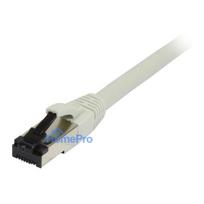 Synergy21 patch cable RJ45, CAT8.1 2000Mhz, 0.5m, gray, S-STP(S / FTP), TPE / LSZH(SuperFlex), AWG26,