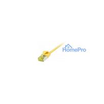 Synergy21 patch cable RJ45, CAT6A 500MHz, 1.0m, yellow, U/FTP, slimline round d 3.8mm, TPE/LSZH (Superflex), AWG32, with