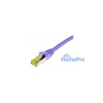 Synergy21 patch cable RJ45, CAT6A 500Mhz, 0.5m, purple, S-STP(S / FTP), TPE / LSZH(Ultraflex), AWG26, with CAT7 raw cabl