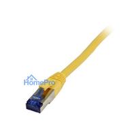 Synergy21 patch cable RJ45, CAT6A 500Mhz, 5m, yellow, S-STP(S / FTP), TPE / LSZH(Superflex), AWG26,