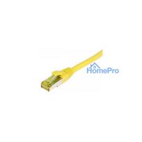 Synergy21 patch cable RJ45, CAT6A 500Mhz, 0.15m, yellow, S-STP(S / FTP), TPE / LSZH(Ultraflex), AWG26, with CAT7 raw cab