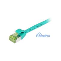 Synergy21 patch cable RJ45, CAT6A 500Mhz, 7.5m, green, S-STP(S / FTP), slimline round d 4.5mm, TPE / LSZH(Superflex), AW