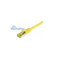 Synergy21 patch cable RJ45, CAT6A 500Mhz, 5m, yellow, S-STP(S / FTP), TPE / LSZH(Ultraflex), AWG26, with CAT7 raw cable,
