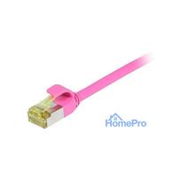 Synergy21 patch cable RJ45, CAT6A 500Mhz, 1.5m, magenta, S-STP(S / FTP), slimline round d 4.5mm, TPE / LSZH(Superflex),