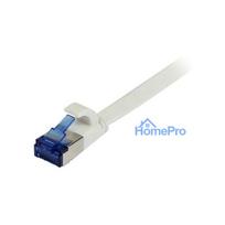Synergy21 patch cable RJ45, CAT6A 500Mhz, 1.0m, white, U / FTP, flat, TPE (Superflex), AWG32,