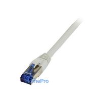 Synergy21 patch cable RJ45, CAT6A 500Mhz, 1.0m, gray, S-STP(S / FTP), TPE / LSZH(Superflex), AWG26,