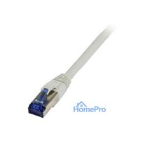 Synergy21 patch cable RJ45, CAT6A 500Mhz, 7.5m, gray, S-STP(S / FTP), TPE / LSZH(Superflex), AWG26,