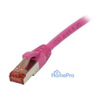 Synergy21 patch cable RJ45, CAT6 250Mhz, 1.0m magenta, S-STP(S / FTP), TPE / LSZH(Superflex)