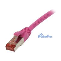 Synergy21 patch cable RJ45, CAT6 250Mhz, 1.5m magenta, S-STP(S / FTP), TPE / LSZH(Superflex)