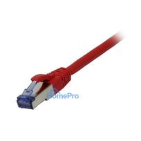 Synergy21 patch cable RJ45, CAT6A 500Mhz, 1.5m, red, S-STP (S / FTP), component tested (GHMT certified), AWG26,